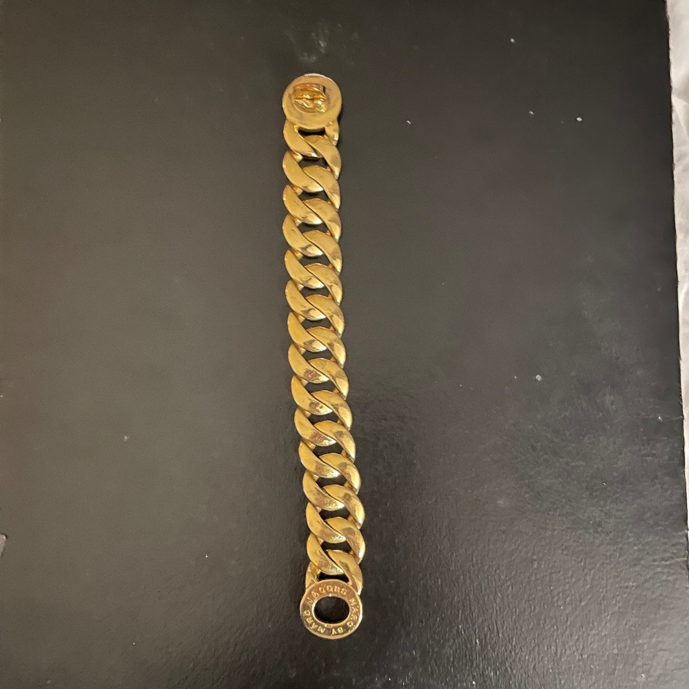Marc by Marc Jacobs vintage turnlock chain bracelet (costume jewelry), 8"